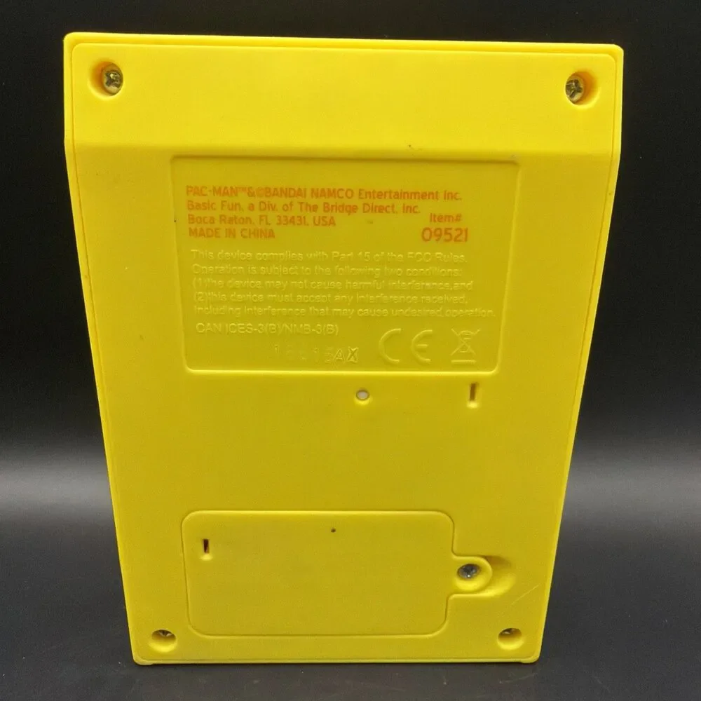 Mini LCD Pac-Man Handheld Arcade Game Pacman Bandai Namco #09521 - Tested, WORKS